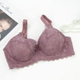 thumbnail image 3 of Aofany Womens Plus Size Bras Women's Lace Bra Full Coverage Padded Push Up Underwired for Everyday Comfort, Adjustable Spaghetti Strap, 34C-48E, 3 of 4