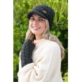 thumbnail image 5 of Erin Knitwear Traditional Cable Knit Wool Beanie, Dark Gray, One Size, 5 of 5