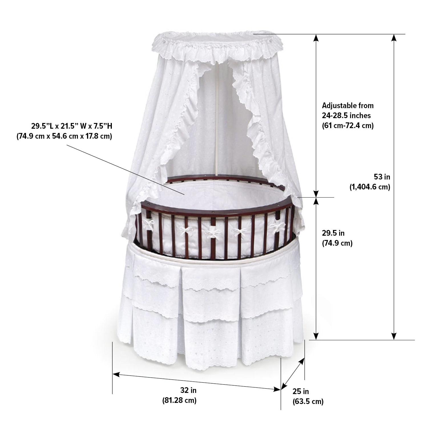 Badger basket elite oval bassinet deals