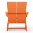 thumbnail image 5 of WestinTrends Riviera Outdoor HDPE Modern Adirondack Chair with Cup Holder, Orange, 5 of 9