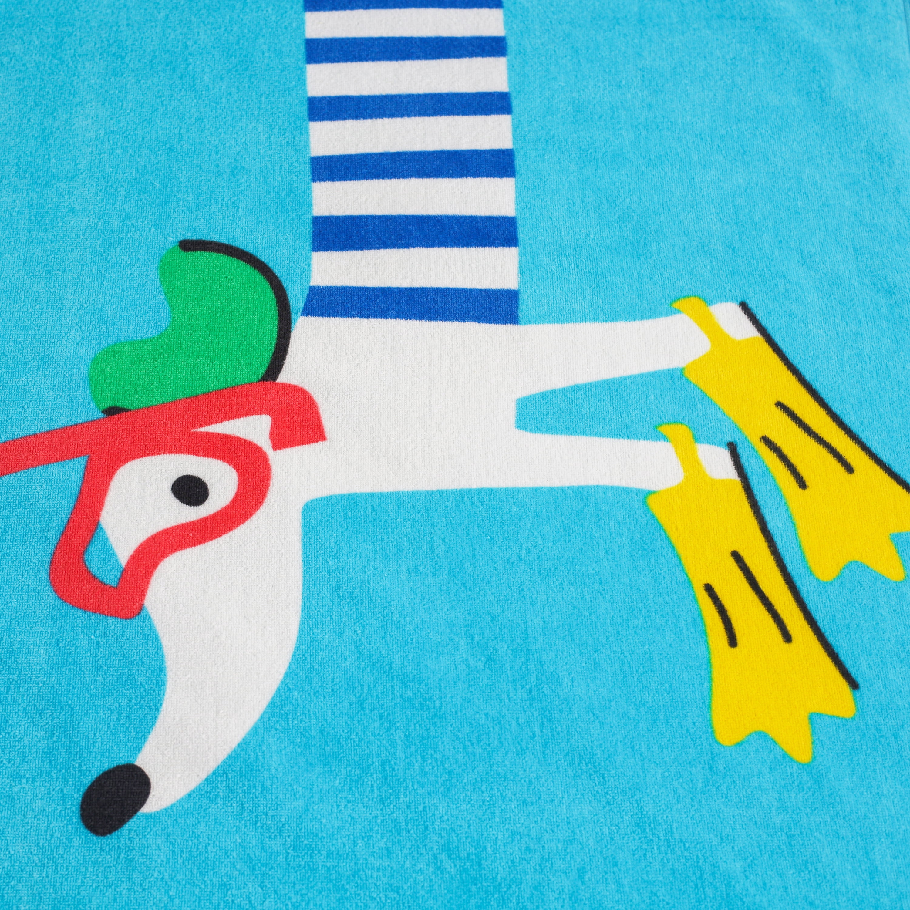 Mainstays Kids Cotton Blend Beach Towel, 30 x 60 Inches, Snorkel Dog