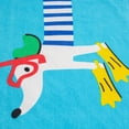 thumbnail image 5 of Mainstays Kids Cotton Blend Beach Towel, 30 x 60 Inches, Snorkel Dog, 5 of 6