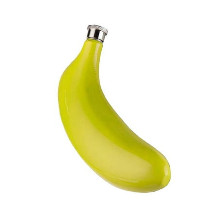 

Banana Wine Jar 5 Oz Fruit Bottle Stainless Steel Flagon Hip Vodka Whiskey