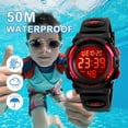 thumbnail image 6 of SKMEI Watch, Digital Sport Waterproof LED Watch with Alarm Stopwatch for Ages 5-7-10-12, PU Strap, 6 of 8