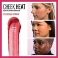 thumbnail image 1 of Maybelline Cheek Heat Gel-Cream Blush Makeup, Lightweight, Breathable Feel, Sheer Flush Of Color, Natural-Looking, Dewy Finish, Oil-Free, Fuchsia Spark, 0.27 Fl Oz, 1 of 2