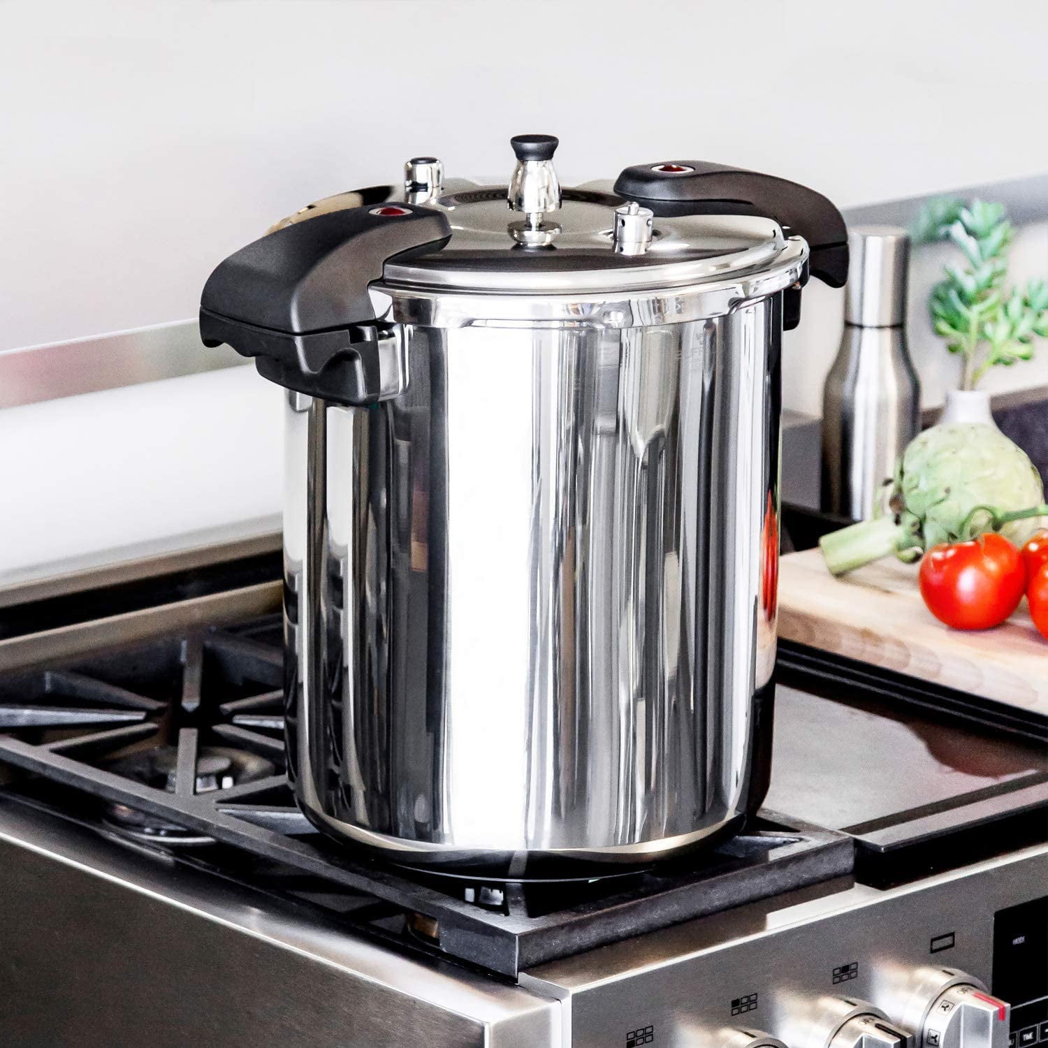 Buffalo 37 Quart Clad Quick Pot Stainless Steel Commercial Pressure Cooker  Canner 35L - Yahoo Shopping
