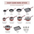 thumbnail image 4 of T-fal Easy Care Nonstick Cookware, 20 piece Set, Red, B089SKDW, 4 of 12