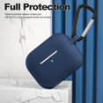 thumbnail image 3 of Funda ATUAT AirPods Pro de silicona de segunda generación, azul medianoche, 3 of 7