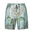 thumbnail image 4 of Lsque Mens Swim Trunks Vintage Rose1 Pattern - Bathing Suit Compression Liner - Beach Swim Shorts Swimwear - (S-3XL) - Stretch Quick Dry -3X-Large, 4 of 9