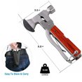 thumbnail image 4 of Multitool Camping Hammer Axe Hiking Emergency Survival Multitool 14 in 1 with Folding Mini Knife Saw Screwdrivers Hatchet Plier Gift for Men Dad Husband, 4 of 5