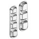 thumbnail image 2 of 2pcs platos de acero inoxidable de acero inoxidable platos cuadrados para el hogar, 2 of 5
