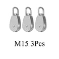 thumbnail image 1 of Bloque De Rodillos Giratorios Yotijar 3 Piezas Acero Inoxidable Plata, 1 of 6