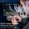 thumbnail image 3 of Cable Ethernet VIVO CABLE-V018 Cat5e, 250 pies, resistente al agua, negro, 3 of 9