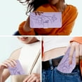 thumbnail image 6 of Designed for iPhone 15 Floral Embossed Flip Wallet Case PU Leather with Card Slots + Cash Slot, Fashion Shock-Absorbent Kickstand Wrist Strap Protective Women Girls Phone Cover, Purple, 6 of 6