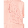 thumbnail image 3 of Winnie the Pooh Baby Girls Graphic Tulle Sweatshirt and Printed Leggings with Bow Headband Set, 3-Piece, Sizes 0/3M-24M, 3 of 11