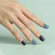 thumbnail image 4 of Parche de uñas postizas de cabeza cuadrada corta: contraste de color de otoño e invierno con uñas, 4 of 5