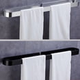 thumbnail image 6 of Simple Towel Rack Bathroom Storage Shelf Wall Mounted Towel Holder Space Aluminum Slippers Rack Waterproof Organizer, 6 of 6