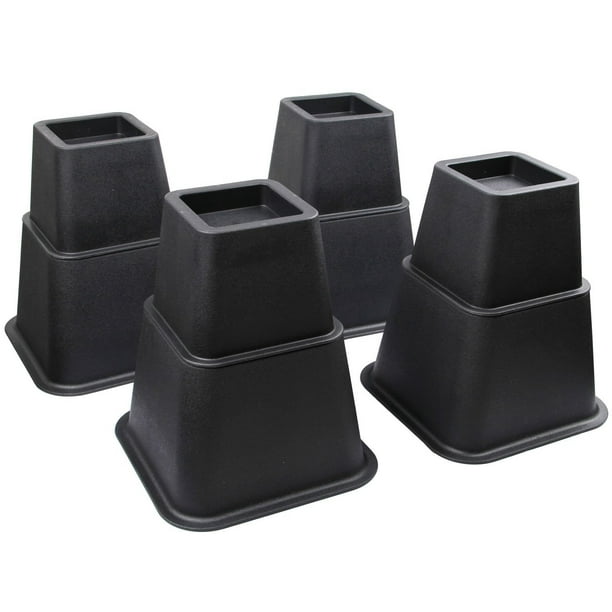 Ryehaliligear 8 Inch Adjustable Bed or Furniture Risers to 8, 5 or 3