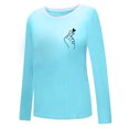 thumbnail image 6 of Cute Valentine's Day T Shirts Gifts for Women Love Heart Print Tops Crewneck Long Sleeve Graphic Tee Tops Mother's Day, 6 of 8