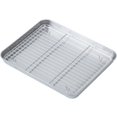 thumbnail image 1 of Baking Sheets and Racks Set Stainless Steel Baking Sheet Chef Baking Sheet with Wire Rack Set for Oven and Dishwasher Non Toxic Heavy Duty  Cooling Rack Set, 1 of 10