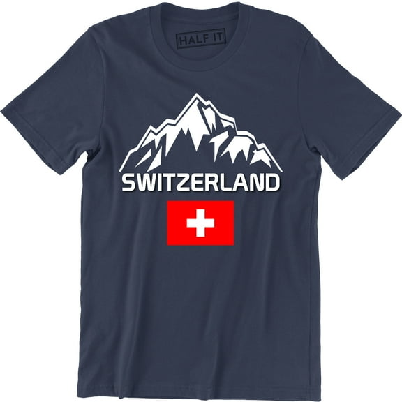 Switzerland Distressed Swiss Pride Flag World Cup Soccer Team Mens T-Shirt