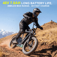 thumbnail image 3 of Caroma Peak 800W Electric Scooter for Adults with Seat, 16" Fat Tire E-Scooter for All-Terrain, 20Mph Max Speed, 25 Miles Range, Motorcycle Style E Scooter with Basket,Gray, 3 of 7