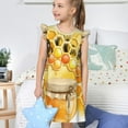 thumbnail image 4 of Fotbe Honey Bee Vestido de Dormir para Niñas de 3 a 10 Años, Mangas Cortas, Estilo Princesa, Pijama Camisón con Mangas Voladas-XX-Large, 4 of 6