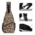 thumbnail image 3 of Full Print Chest Bag 8×15in Outer Large Bag On Both Sides Of Mesh Bag Inside Pocket Design Sponge Pad Shoulder Strap Leopard Print Pattern Background_4, 3 of 8