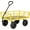 Yellow, variant on QinaQin Steel Garden Wagon Cart on Wheels,Outdoor Metal Yard Utility Wagon Carts with and Mesh Removable Sides and 180°Rotating Handle,Dark Green
