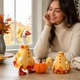 thumbnail image 7 of Aurorax Thanksgiving Desk Goose Outfit 7 inch,Small Desk Goose Clothes Set for Mini Magnetic Goose Statue,Fall Hand-Knitted Maple Leaf Printed 7in Desk Goose Outfits for Office Home Decor, 7 of 7