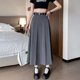 thumbnail image 5 of Falda de talle alto tipo A de Greysuit para mujer, otoño de 2024, nuevo estilo, falda plisada pequeña, pantalones femeninos de longitud media, 5 of 5