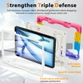 thumbnail image 4 of ROISKIN for iPad Air 11 inch Case (M3 2025/M2 2024)/ Air 6th Generation for Kids with HD Screen Protector, 360 Rotating Kickstand, Shoulder Strap, Pen Holder, Heavy Duty Military Case for iPad Air 11, 4 of 6