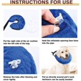 thumbnail image 3 of Collar de recuperación inflable cómodo, collar protector para perros y gatos, ajustable, lavable, XL, 3 of 5