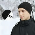 thumbnail image 3 of Calentador de cuello Invierno Termo Bufanda multifuncional Bufanda de tubo con cordón Calentador de cuello Calentador de cuello con forro deportivo Hombres Mujeres Bufanda de cuello para motocicleta, 3 of 5