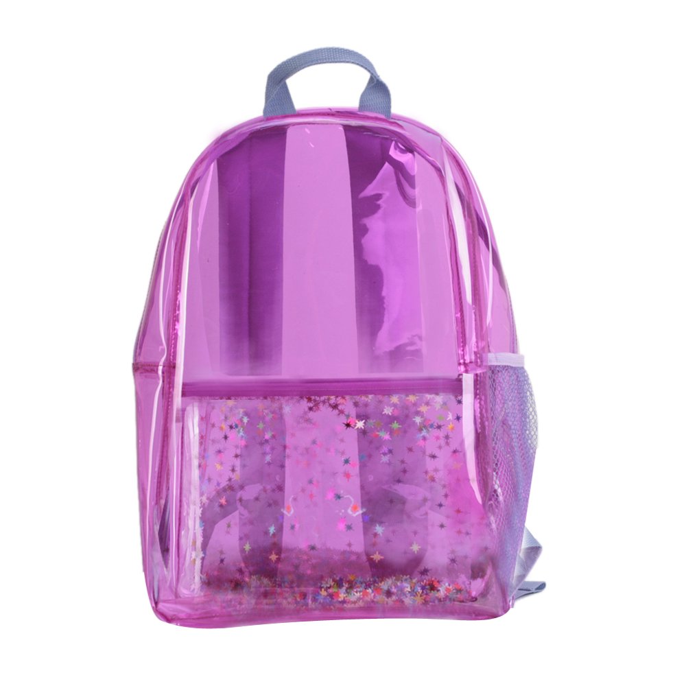 Wonder Nation - Wonder Nation Clear Backpack with Glitter - Walmart.com ...