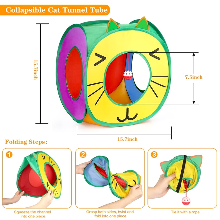 TAIMASI 37-Piece Cat Toy Set with Tunnel, Balls & Wands photo 6