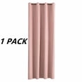 thumbnail image 2 of FEOLGEHLY 1 Pack Outdoor Indoor Blackout Curtains Waterproof, 59x63 Inch Length Polyester Top Grommet, Solid Room Darkening Curtain for Patio Bedroom Living Room Home Decor, 2 of 6