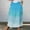 Blue, variant on WXLWZYWL Women's Linen Maxi Skirt with Pockets - Floral Print Casual Elastic Waistband Flared Long Skirt 2024 Fall Fashion