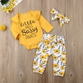 thumbnail image 2 of Franhais Baby Girl's suit long sleeve printed jumpsuit + bow belt + floral pants, 2 of 9