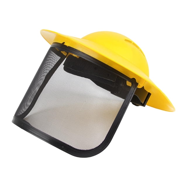 harayaa Chainsaw Face Face Protection Cover Replacement Protection Visor Adjustable for Yellow Mesh