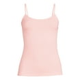 thumbnail image 3 of Time and Tru by Women’s Adjustable Strap Cami, Pink Coral, M, 3 of 5