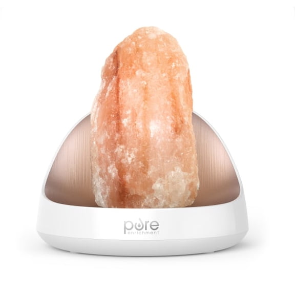Pure Enrichment PureGlow Himalayan Salt Lamp & Ultrasonic Essential Oil Diffuser, 8-1/4" x 8"