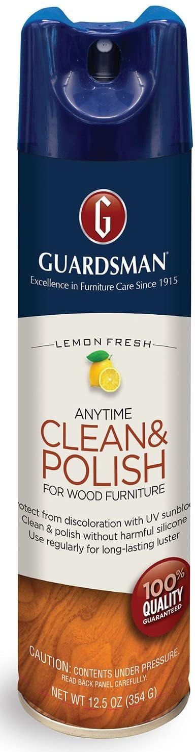 Guardsman Anytime Clean & Polish for Wood Furniture Lemon Fresh 12.5 Oz