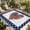 DarkRed RoyalBlue, variant on Indoor Outdoor Area Rugs,Minimalist Solid Color Lilac Washable Patio Rug Non-slip Quick Dry Camping Rugs,Light Purple Monochrome Art Floor Carpet for Porch Deck Backyard RV Decor,4x6ft