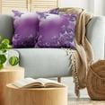 thumbnail image 5 of Ambesonne Christmas Throw Pillow Cover 2 Pack, Xmas Stars Backdrop, 24", Purple, 5 of 7