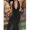 Black, variant on Womens Black Polka Dot Halter Maxi Dress Deep V-Neck Backless Fitted Long