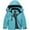 Moon Blue, variant on Girls Waterproof Ski Jacket Kids Winter Warm Snow Coat Hood Fleece Raincoats