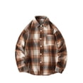 thumbnail image 1 of TIMIFIS Men's Plaid Shirts Jacket with Long Sleeves Fall Casual Cardigan Turndown Collar Button Up Shirt Jacket, 1 of 6