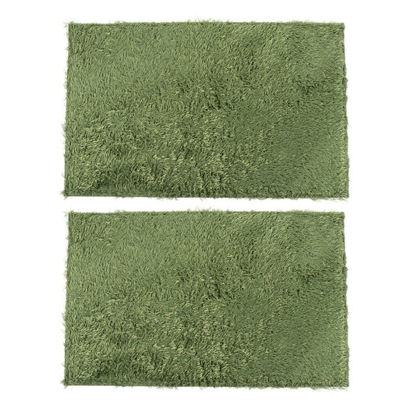 PTOOTP 2Pcs Green Moss Reptile Carpet Mats Comfortable Heat Retention Habitat Cushions for Reptiles and Amphibians