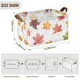 thumbnail image 7 of Yayeee Foldable Storage Basket for Shelves with Handles Waterproof Cloth Bins, White Autumn Leaves, 7 of 7